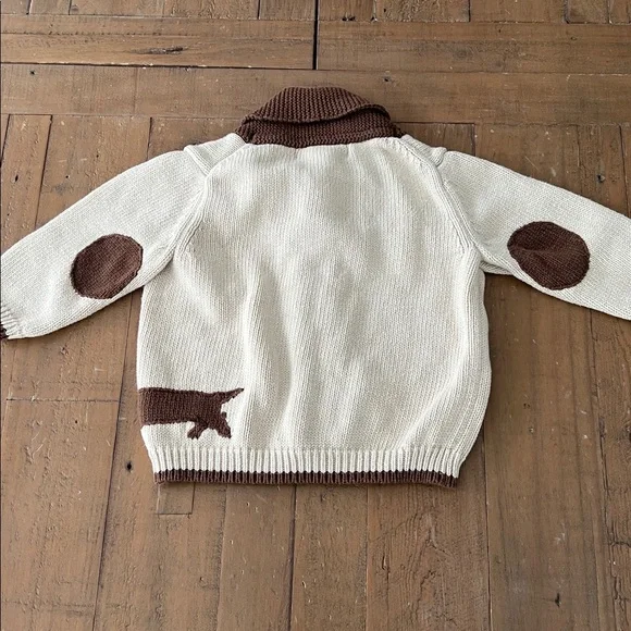 Janie and Jack Dachshund cowl neck cardigan sweater 3-6 months 2010 release - Picture 5 of 5
